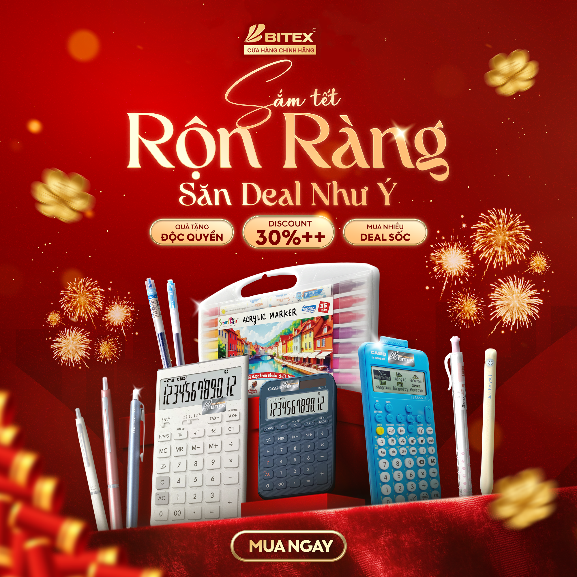 THÁNG 2 RỘN RÀNG – ƯU ĐÃI NGẬP TRÀN | MUA SẮM ĐÓN XUÂN CÙNG BITEXSHOP