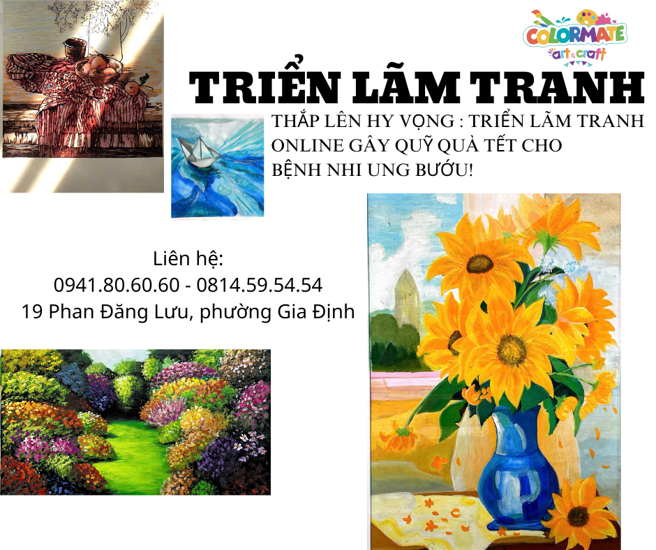 ❤️ THẮP LÊN HY VỌNG: TRIỂN LÃM TRANH ONLINE GÂY QUỸ TẾT CHO BỆNH NHI UNG BƯỚU!