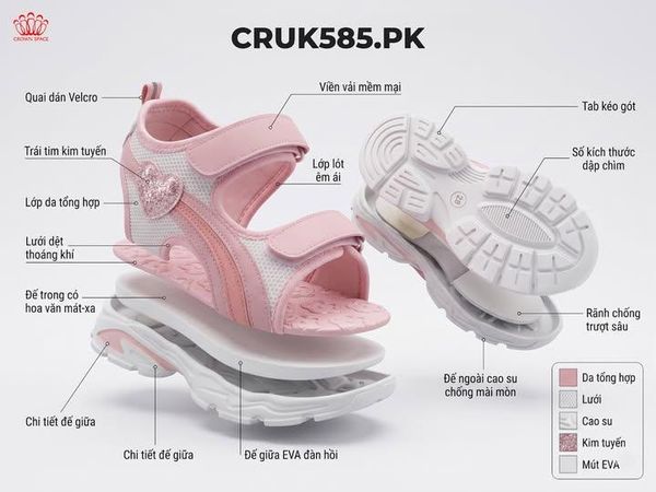 KHÁM PHÁ 5 TÍNH NĂNG VÀNG ĐỂ SANDAL BẢO VỆ CHÂN BÉ YÊU