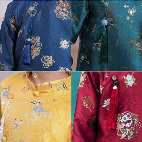 🧵 Bí Mật Phía Sau Áo Dài Gấm Dệt Vân Cao Cấp Cho Bé🏮