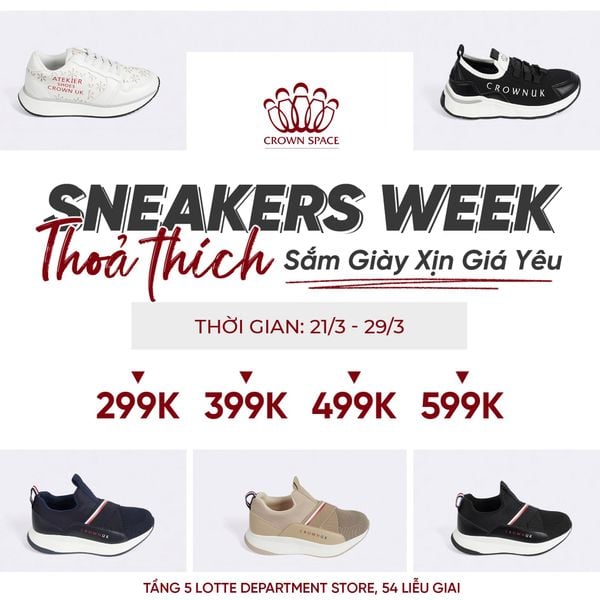 🔥 SNEAKERS WEEK - THỎA SỨC SẮM GIÀY XỊN, GIÁ YÊU🔥