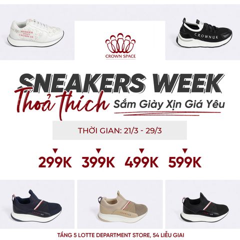🔥 SNEAKERS WEEK - THỎA SỨC SẮM GIÀY XỊN, GIÁ YÊU🔥