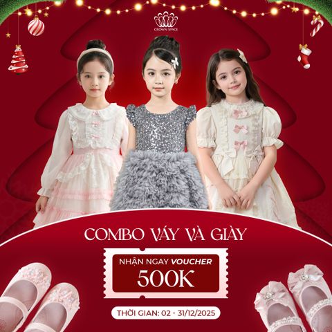 🎀 Ưu Đãi Lễ Hội - Rinh Ngay Voucher 500K Khi Mua Combo Váy & Giày Bé Gái