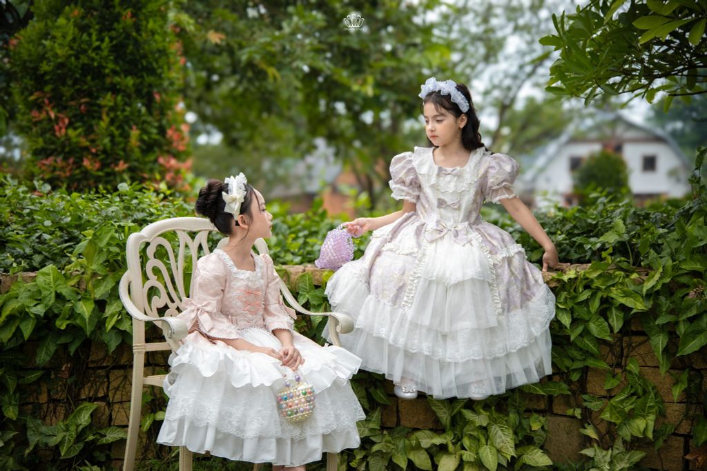 👑 ROYAL FAIRYTALE – Váy Công Chúa Cao Cấp Phong Cách Hoàng Gia