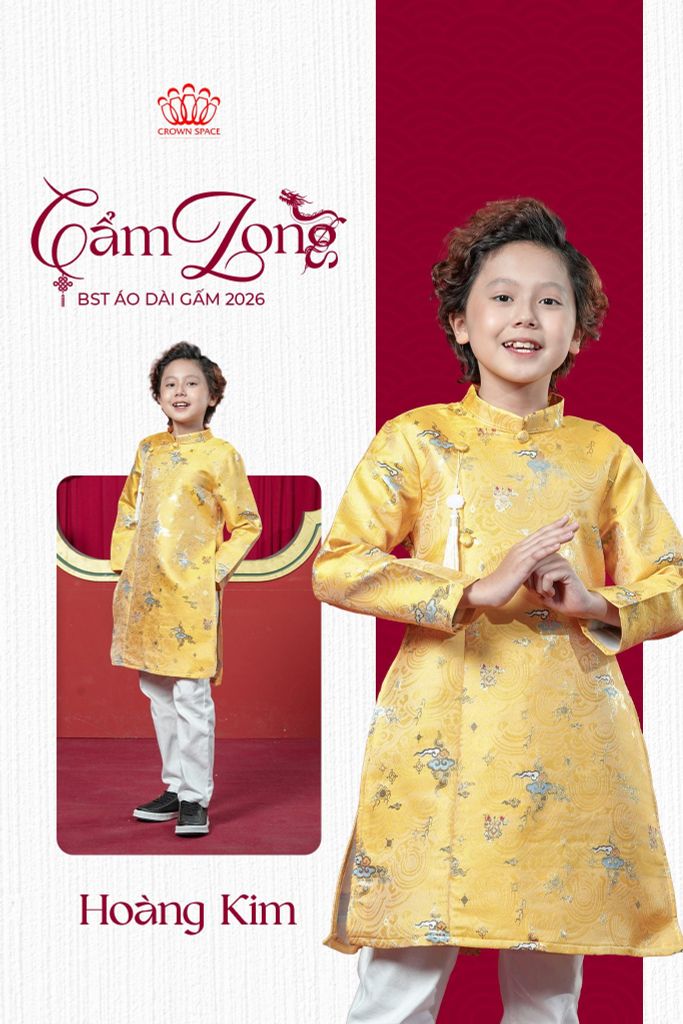 🏮 Xuân An Yên | Cẩm Long - BST Áo Dài Gấm Cho Bé Trai 2026 🐲