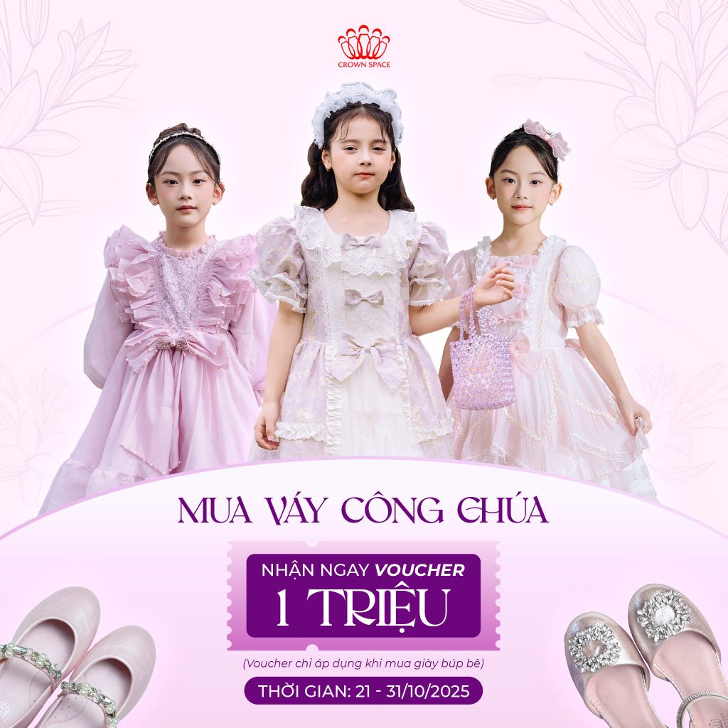 🎀 Mua Váy Công Chúa – Nhận Ngay Voucher 1 Triệu 🎀