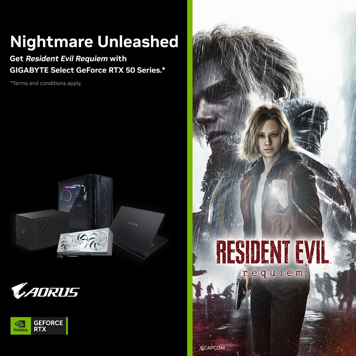 🎮🔥 GET IN THE GAME – NHẬN GAME AAA RESIDENT EVIL REQUIEM CÙNG GIGABYTE & NVIDIA 🔥🎮