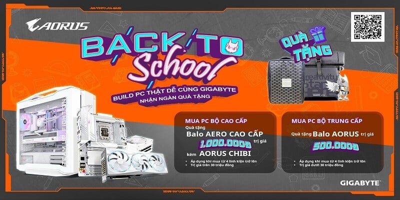 BACK TO SCHOOL cùng GIGABYTE – Sắm PC xịn, quà chất ngất!