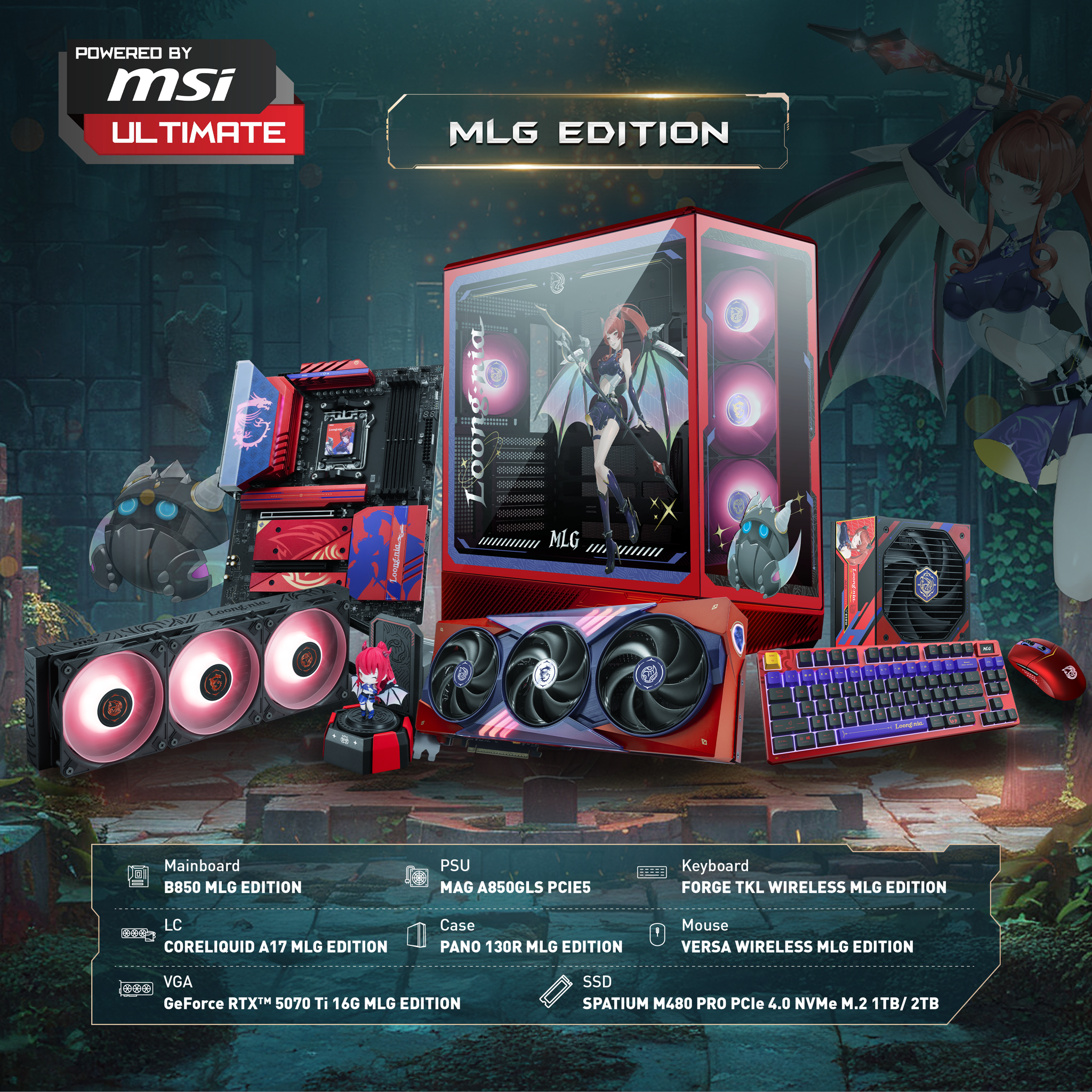 Pre-order Ngay PC MSI MLG Edition với ưu đãi quà tặng siêu khủng dành riêng cho game thủ và tín đồ công nghệ