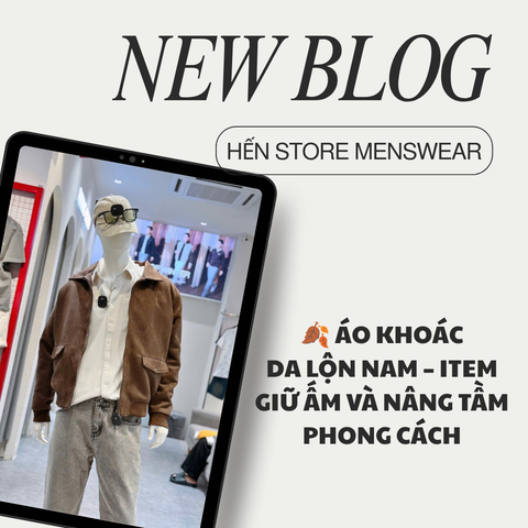 🍂 ÁO KHOÁC DA LỘN NAM – ITEM GIỮ ẤM VÀ NÂNG TẦM PHONG CÁCH