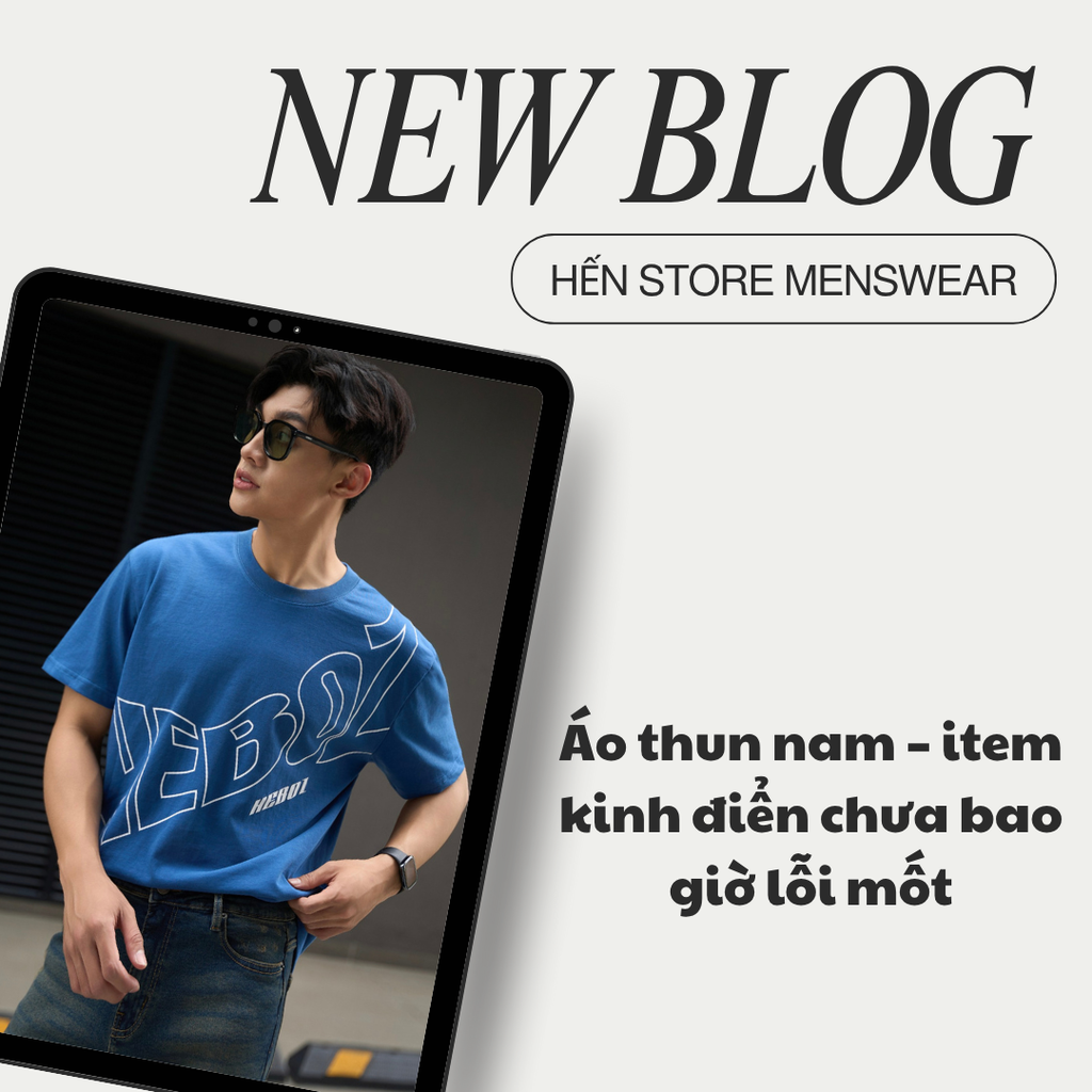 Áo thun nam – item kinh điển chưa bao giờ lỗi mốt