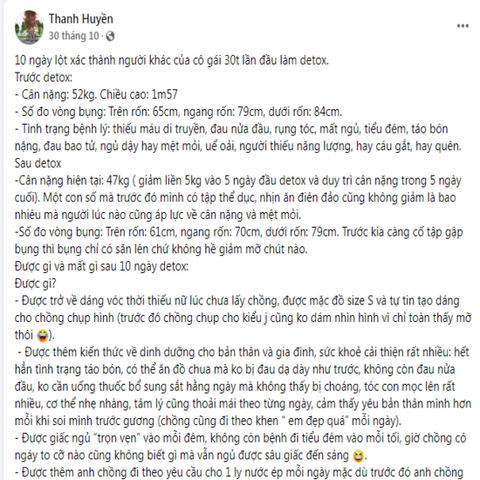 DETOX CẢI THIỆN TÌNH TRẠNG THIẾU MÁU