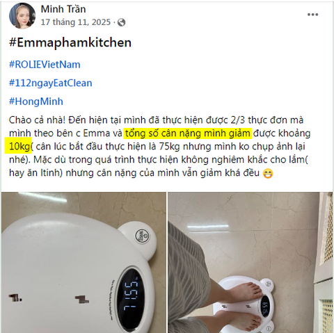 Eat clean giảm 10kg