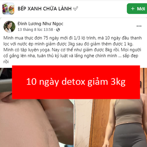 10 ngày detox giảm 3kg