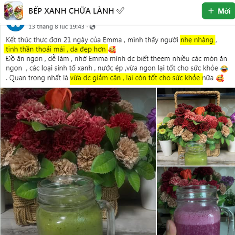 người nhẹ nhàng , tinh thần thoải mái , da đẹp hơn