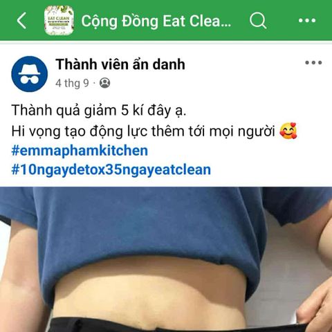 Eat clean giảm 5kg
