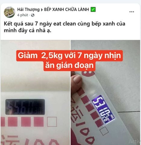 Giảm 2.5 kg sau 7 ngày