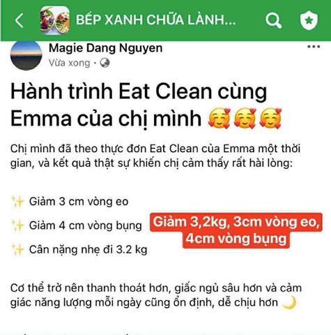✨ Giảm 3 cm vòng eo ✨ Giảm 4 cm vòng bụng ✨ Cân nặng nhẹ đi 3.2 kg cùng thực đơn 4 tuần mùa đông