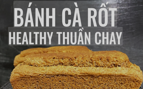 Bánh cà rốt healthy thuần chay không đường nhưng rất mềm, ngon dùng bã nước ép cà rốt làm bánh