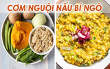 Cơm nấm bí ngô bổ dưỡng