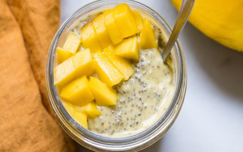 CHIA PUDDING XOÀI SỮA DỪA