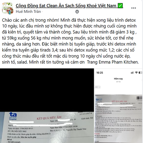 Xét nghiệm công thức máu đều rất tốt