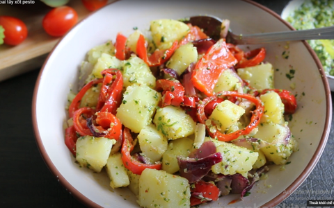 Salad khoai tây xốt pesto