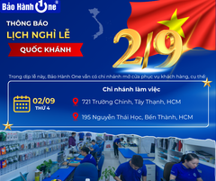 Bảo Hành One Thông Báo Lịch Nghỉ Lễ Quốc Khánh 2/9