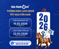 LỊCH NGHỈ TẾT NGUYÊN ĐÁN BÍNH NGỌ 2026 - BẢO HÀNH ONE