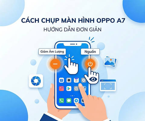 Cách chụp màn hình Oppo A7 đơn giản, chi tiết nhất