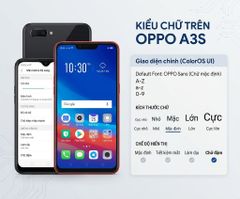 Cách đổi kiểu chữ trên điện thoại Oppo A3s nhanh nhất