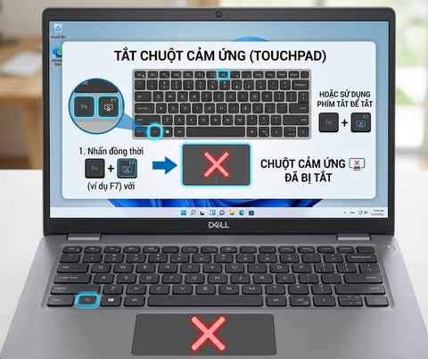 Cách tắt chuột cảm ứng trên laptop Dell siêu đơn giản