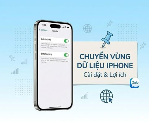 Cách bật chuyển vùng dữ liệu iPhone đơn giản, hữu ích