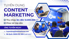 Tuyển Dụng Content Marketing (Mạnh SEO) Quận Tân Phú, HCM