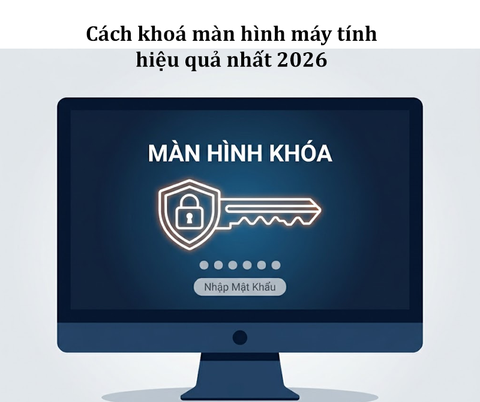 10 cách khoá màn hình máy tính hiệu quả nhất 2026