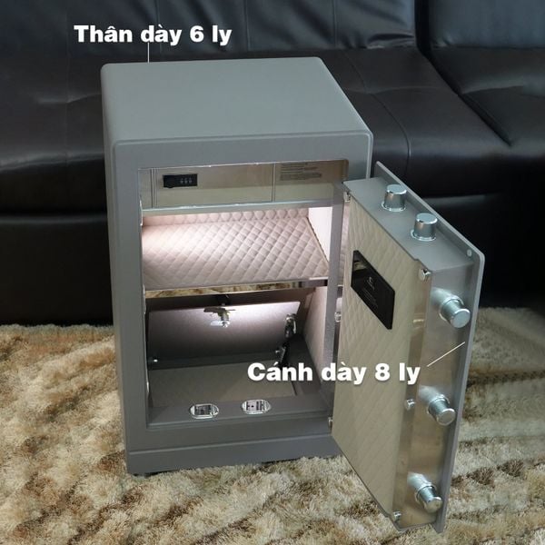 Cánh két sắt đúc nguyên tấm không thể cạy phá