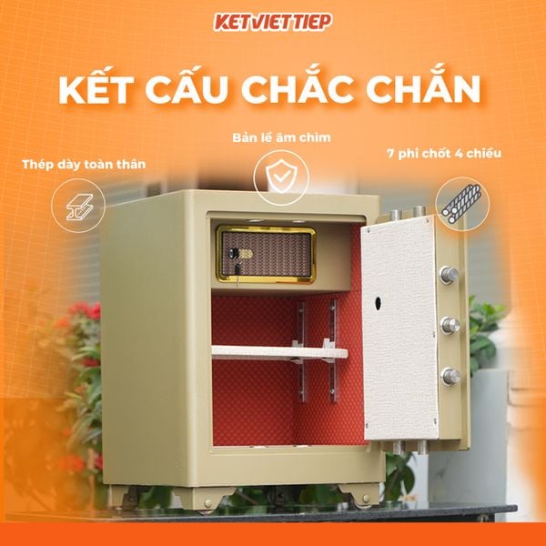 Két sắt Việt Tiệp siêu cường KC188B Khóa Cơ Đổi Mã