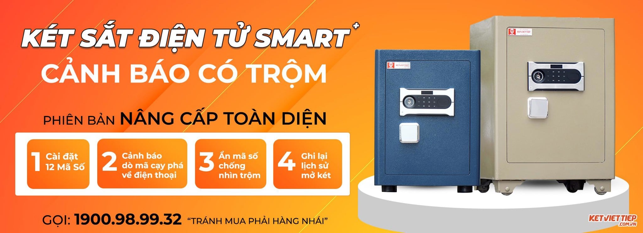 KÉT SẮT ĐIỆN TỬ THÔNG MINH SMART VIỆT TIỆP