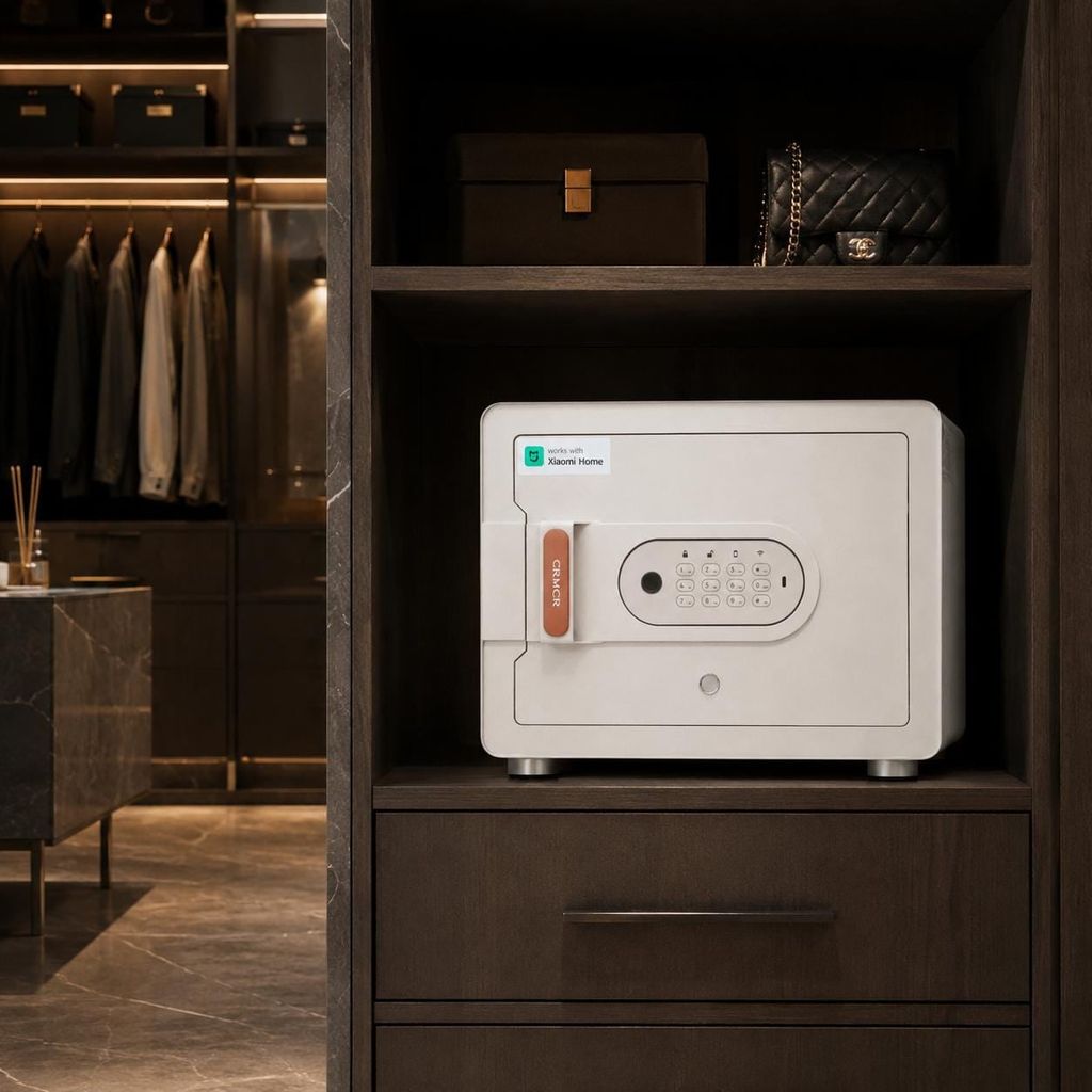 Két Sắt Xiaomi CRMCR 30MS: Vân Tay Báo Đúng Tên Người Mở, Tự Bật Cửa, Bảo Hành 6 Năm Chính Hãng