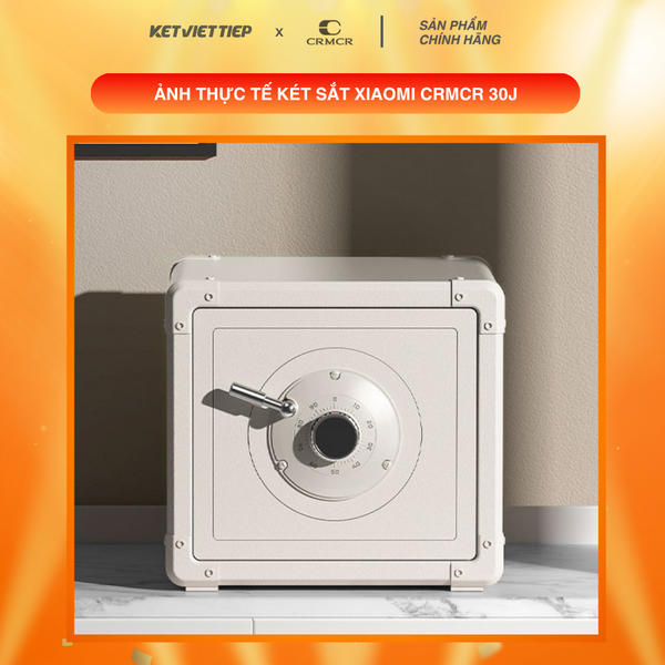 Két Sắt Xiaomi CRMCR Mini Thông Minh 30J Khóa Cơ Kết Hợp Mã Số Điện Tử, Có Kết Nối APP Xiaomi Home