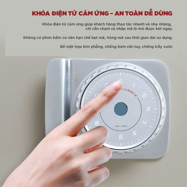 Khóa Điện Tử Cảm Ứng Hợp Kim Cao Cấp – Mở Nhanh, Chống Phá Vượt Trội