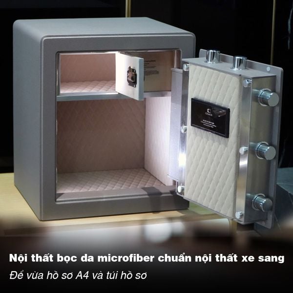 Két Sắt Nhập Khẩu Xiaomi CRMCR 45LB Vân Tay Điện Tử, Xác Minh Danh Tính Người Mở