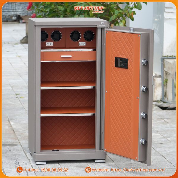 Két Sắt Xiaomi CRMCR 100JBW Có Ngăn Đồng Hồ Xoay, Kết Nối APP Xiaomi Home