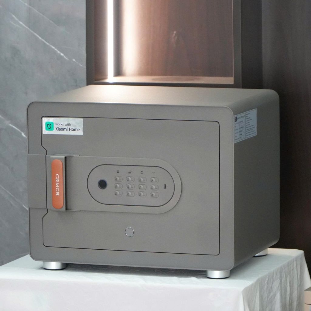 Két Sắt Xiaomi CRMCR 30MS: Vân Tay Báo Đúng Tên Người Mở, Tự Bật Cửa, Bảo Hành 6 Năm Chính Hãng