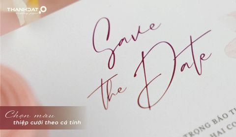 Chọn màu thiệp cưới theo cá tính thay vì xu hướng