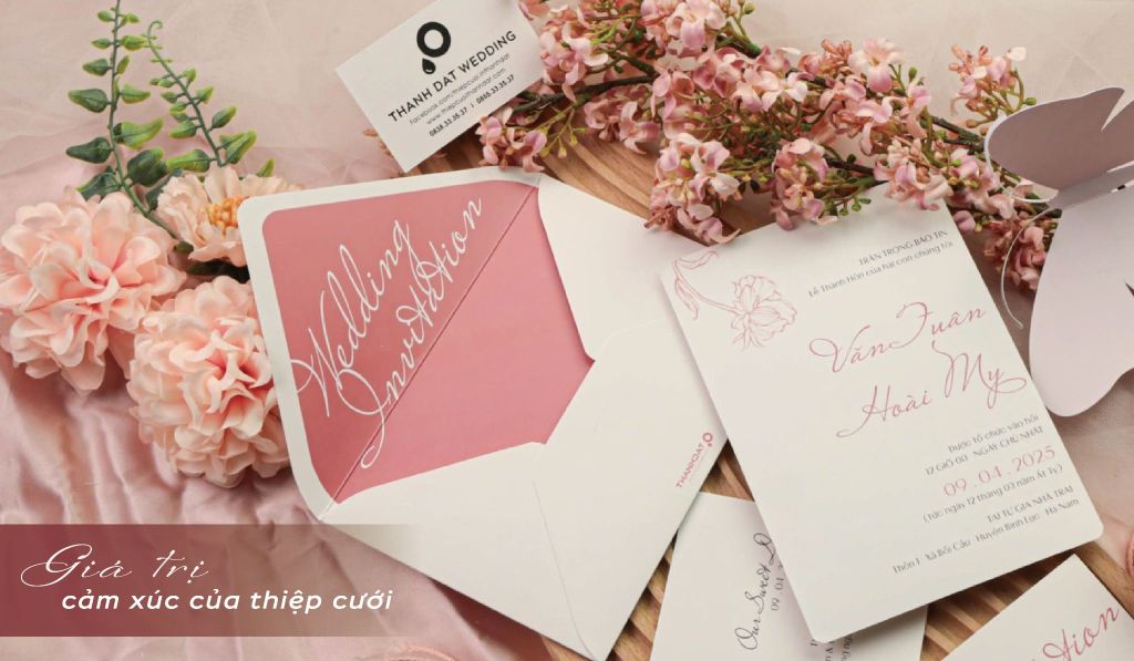 Giá trị cảm xúc đặc biệt của thiệp cưới theo thời gian