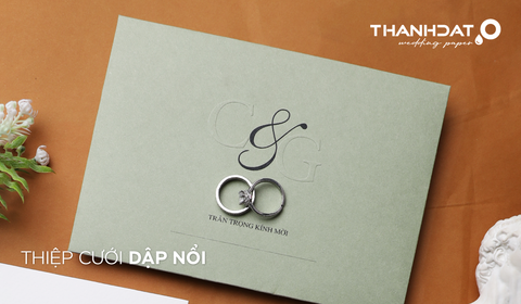 Thiệp Cưới Dập Nổi – Tạo Cảm Giác Sang Trọng Khi Cầm Tay