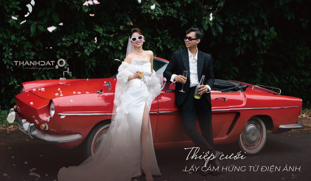 Thiệp Cưới Lấy Cảm Hứng Từ Điện Ảnh - Khi Tình Yêu Như Thước Phim