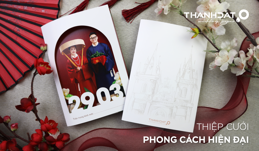 Thiệp cưới phong cách hiện đại - Khi sự tinh tế lên tiếng