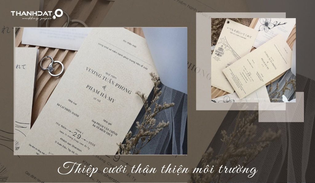 Thiệp Cưới Thân Thiện Môi Trường – Xu Hướng Cưới Xanh Hiện Nay